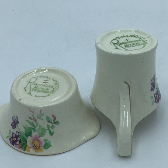 Royal Winton England Miniature Creamer and Sugar - Picture 7 of 9